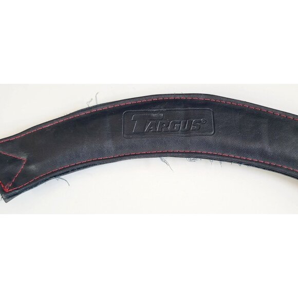 Targus Black Leather Laptop Bag With Shoulder Strap & Multiple Compartments - Picture 10 of 16